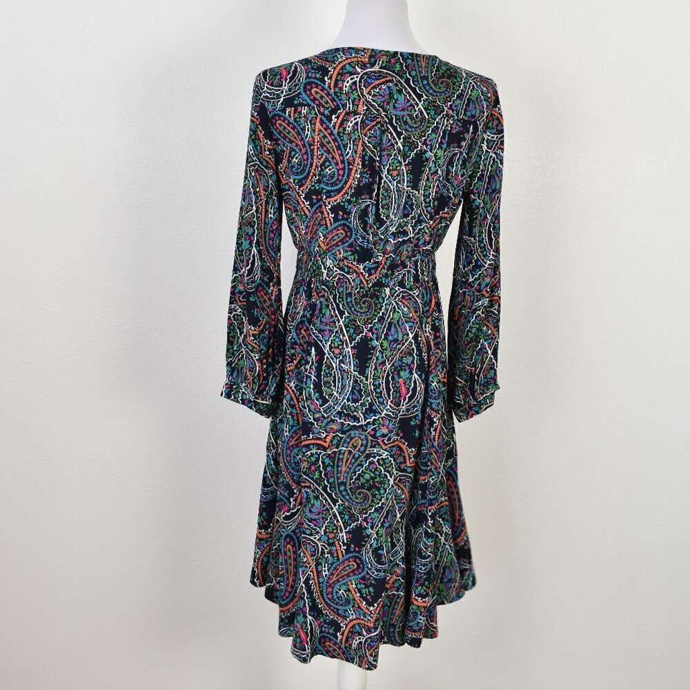 Maeve Maplewood Paisley Long Sleeve Dress - S - Picture 4 of 9
